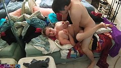 Stepsiblings accidentally turn each other on and fuck