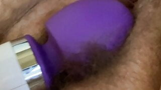 Bbw using toy on her clit