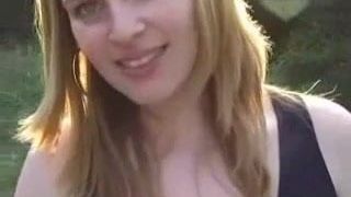 Sweet chubby amateur outdoor in pussy and ass
