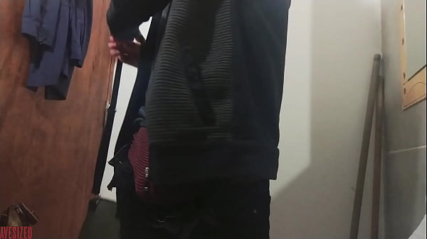 A comfy cock-play in the bathroom