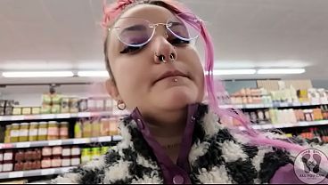 PLUMP CHICK BURPS AT THE SUPERMARKET – EMBARRASSING PUBLIC DISPLAY